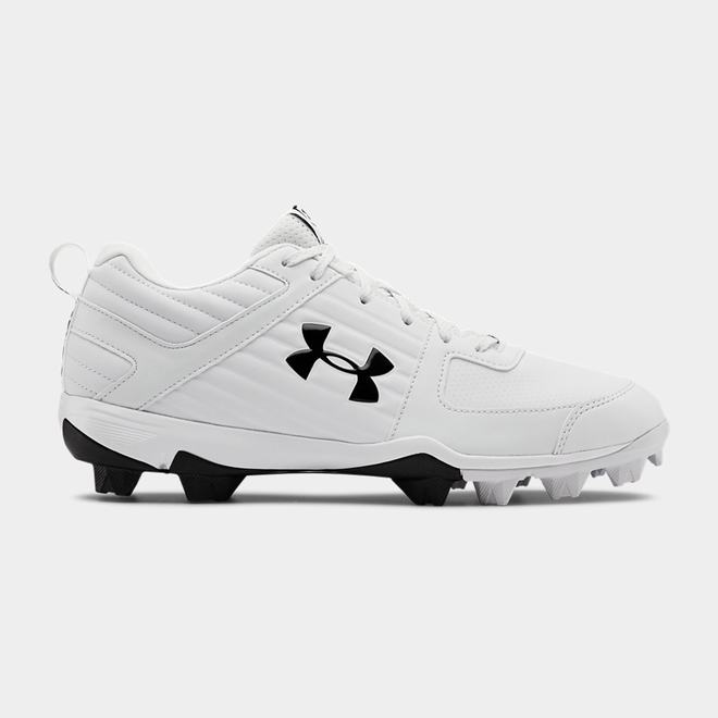 Under Armour Leadoff Low RM - Panske Baseballová Obuv - Biele/Metal Strieborne